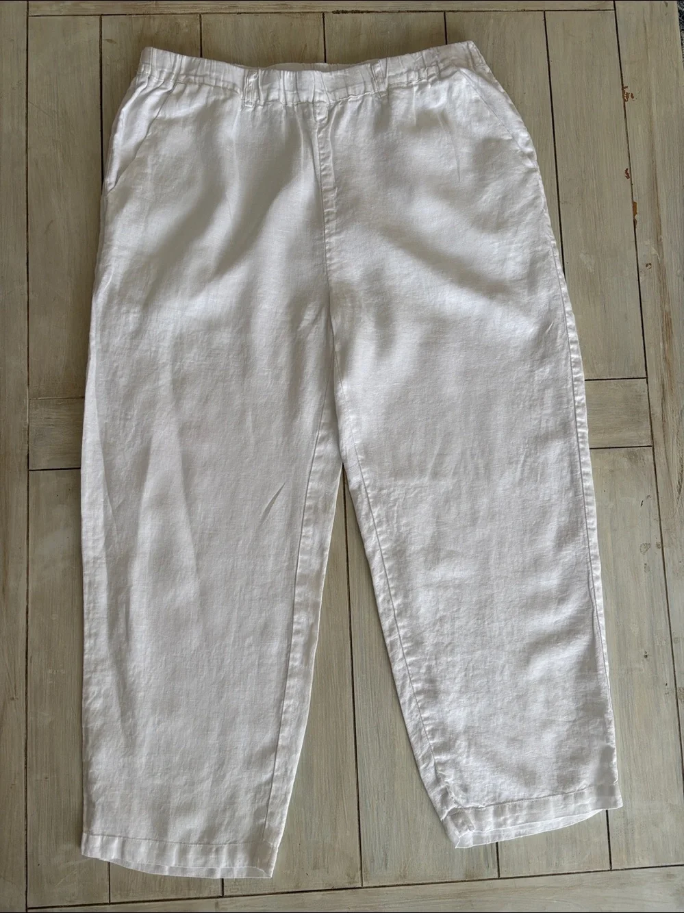 Quince 100% European Linen Pants White Large